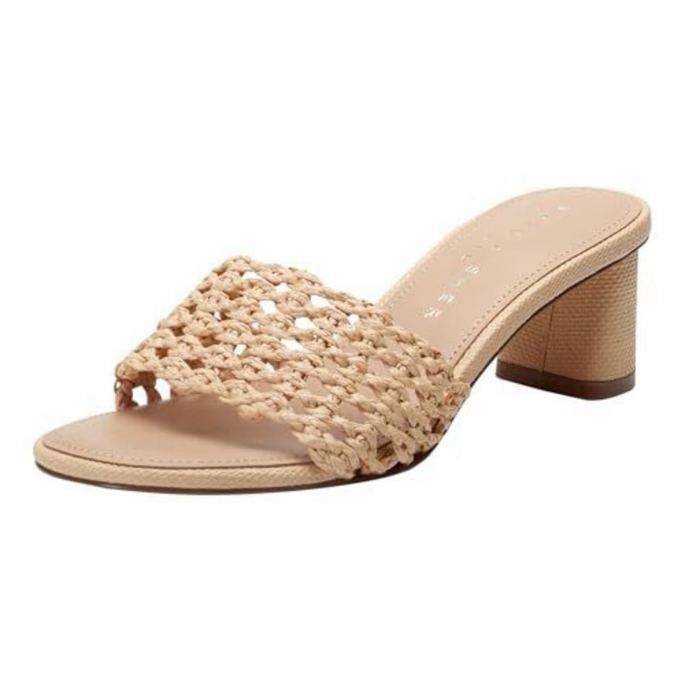 New in Box- Marc Fisher LTD Women's Jazmine Heeled Sandal, Light Natural size 10